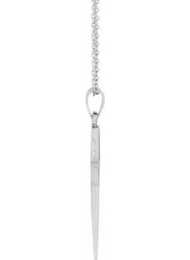 14K Rose Gold Cross Pendant