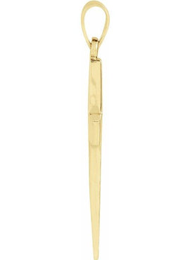 14K Rose Gold Cross Pendant