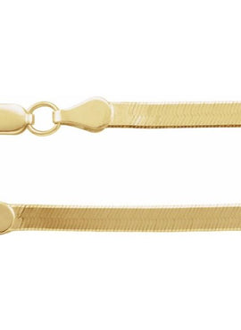14K Yellow Gold 4.6 mm Flexible Herringbone 16