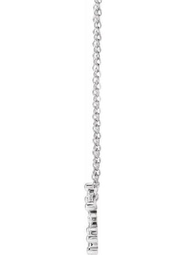 14K Rose Gold Petite Snowflake 18