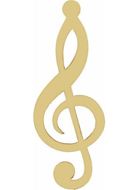 Sterlium Plus 12 Gauge Treble Clef Stamping with External Undrilled Eyelet