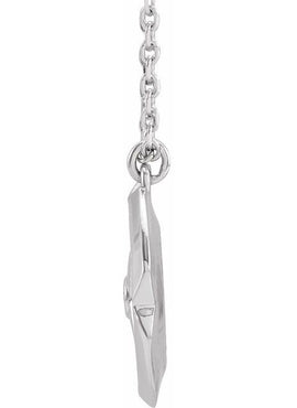 14K Rose Gold .01 CT Natural Diamond Star 16-18