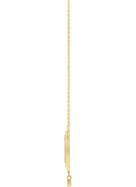 Sterling Silver .015 CT Natural Diamond Rosary Cross 18