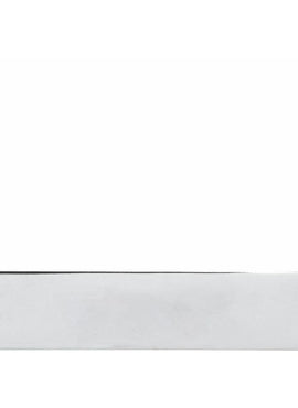 14K White Gold Natural Mozambique Garnet Engravable Bar 16-18