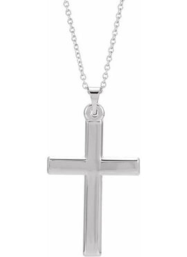 Platinum Cross Pendant