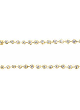 14K Yellow Gold 6 3/4 CTW Lab-Grown Diamond Line 16