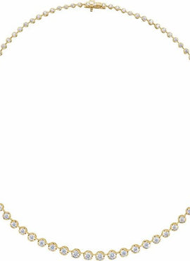 14K Yellow Gold 6 3/4 CTW Lab-Grown Diamond Line 16
