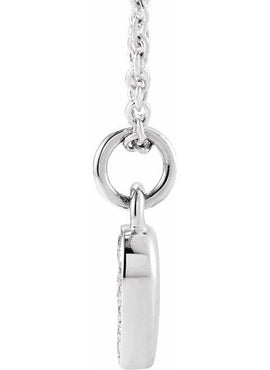 14K Yellow Gold Petite Pavé®.02 CTW Natural Diamond Numeral 1 16-18