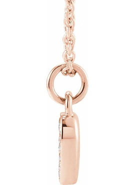 14K Yellow Gold Petite Pavé®.02 CTW Natural Diamond Numeral 1 16-18
