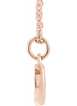 14K Yellow Gold Petite Pavé®.02 CTW Natural Diamond Numeral 1 16-18