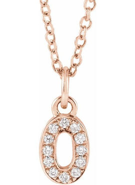 14K Yellow Gold Petite Pavé®.02 CTW Natural Diamond Numeral 1 16-18