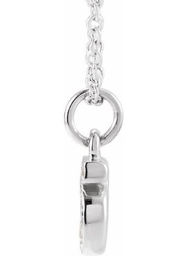 14K Yellow Gold Petite Pavé®.02 CTW Natural Diamond Numeral 1 16-18