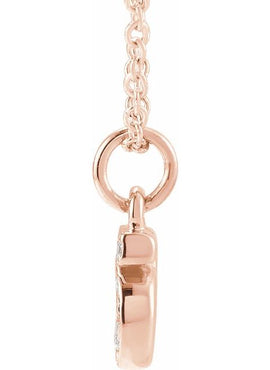 14K Yellow Gold Petite Pavé®.02 CTW Natural Diamond Numeral 1 16-18