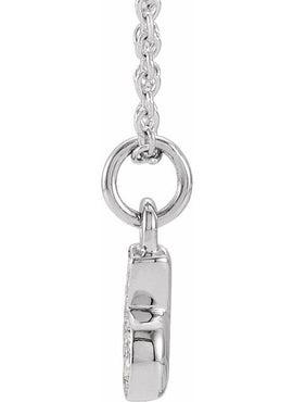 14K Yellow Gold Petite Pavé®.02 CTW Natural Diamond Numeral 1 16-18