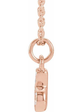 14K Yellow Gold Petite Pavé®.02 CTW Natural Diamond Numeral 1 16-18