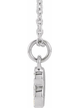 14K Yellow Gold Petite Pavé®.02 CTW Natural Diamond Numeral 1 16-18