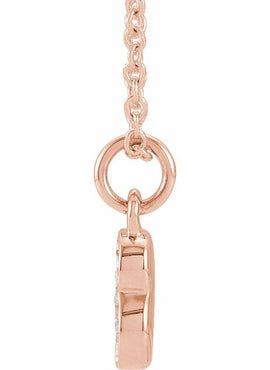 14K Yellow Gold Petite Pavé®.02 CTW Natural Diamond Numeral 1 16-18