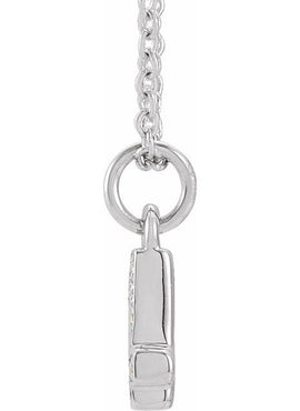 14K Yellow Gold Petite Pavé®.02 CTW Natural Diamond Numeral 1 16-18