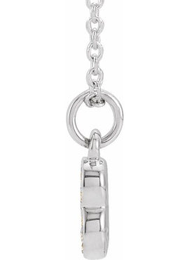 14K Yellow Gold Petite Pavé®.02 CTW Natural Diamond Numeral 1 16-18