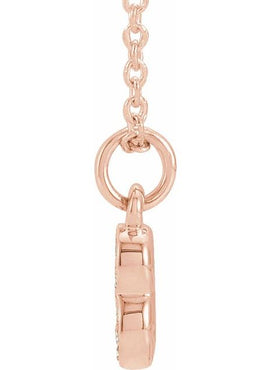 14K Yellow Gold Petite Pavé®.02 CTW Natural Diamond Numeral 1 16-18