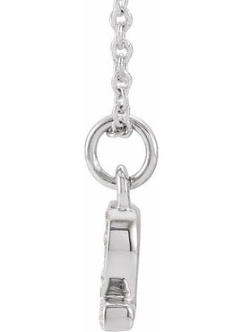 14K Yellow Gold Petite Pavé®.02 CTW Natural Diamond Numeral 1 16-18