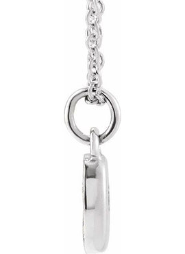 14K Yellow Gold Petite Pavé®.02 CTW Natural Diamond Numeral 1 16-18