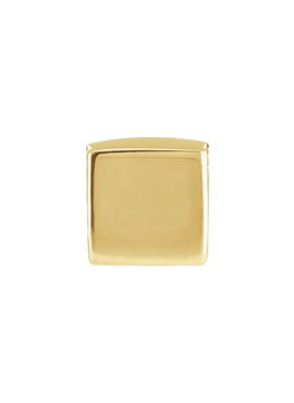 14K White Gold 5x5 mm Cube Pendant