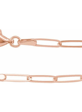 14K Yellow Gold 2.6 mm Paperclip-Style 7