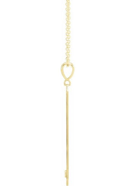 14K Rose Gold .03 CTW Natural Diamond Engravable Bar 18