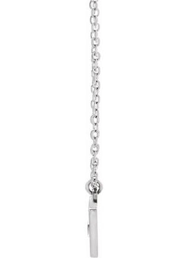 14K Rose Gold Heart Envelope 16-18
