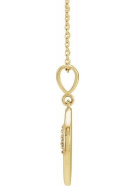 14K Yellow Gold .02 CTW Natural Diamond Lion Charm/Pendant