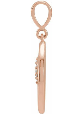 14K Yellow Gold .02 CTW Natural Diamond Lion Charm/Pendant