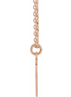 14K White Gold 9.9x5.8 mm Pierced Key Silhouette Pendant