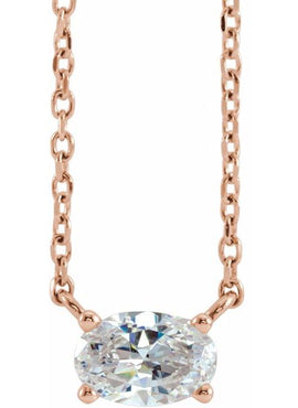 14K Yellow Gold 3/8 CT Natural Diamond Solitaire 16-18