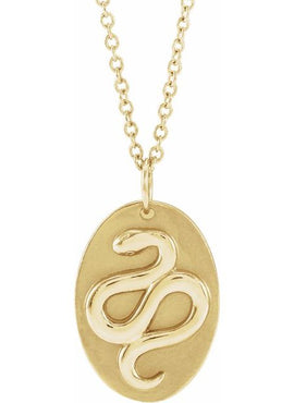 Sterling Silver Snake 16-18