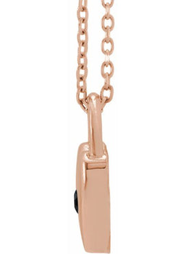 Platinum Natural Pink Sapphire Heart Lock Pendant