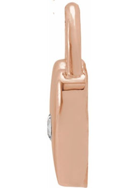 Platinum Natural Pink Sapphire Heart Lock Pendant