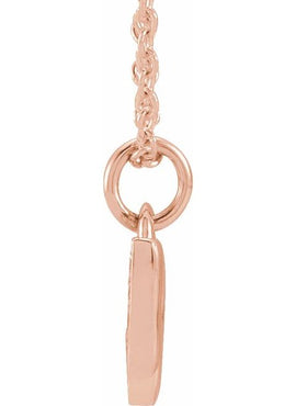 14K Yellow Gold .05 CTW Natural Diamond Petite Music Note 16-18