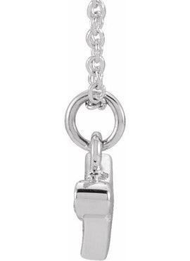 14K Yellow Gold .025 CTW Natural Diamond Petite Airplane 16-18