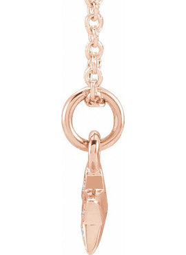 14K Yellow Gold .03 CTW Natural Diamond Youth Petite Star 15