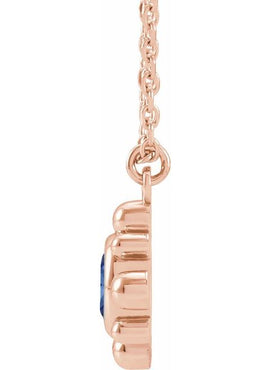 14K Yellow Gold 1/6 CT Natural Diamond Beaded 16-18
