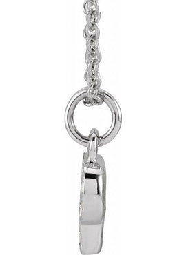 14K Yellow Gold .05 CTW Natural Diamond Petite Initial A 16-18