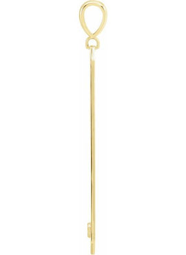 14K Rose Gold .03 CTW Natural Diamond Engravable Bar 18