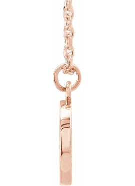14K Yellow Gold Peace Symbol 16-18