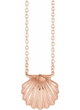 Sterling Silver Shell 18