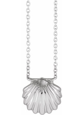 Sterling Silver Shell 18