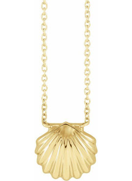Sterling Silver Shell 18
