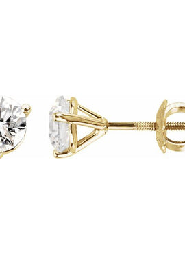 14K Yellow Gold 1/5 CTW Natural Diamond Earrings