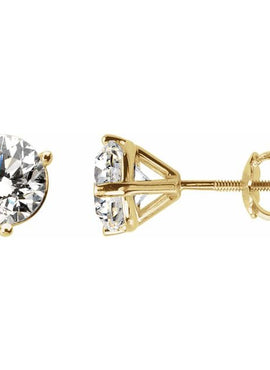 14K Yellow Gold 1/5 CTW Natural Diamond Earrings