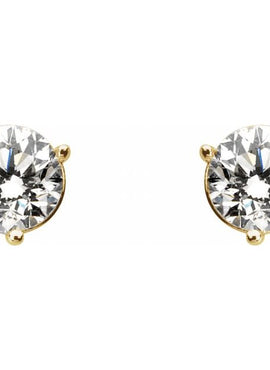 14K Yellow Gold 1/5 CTW Natural Diamond Earrings